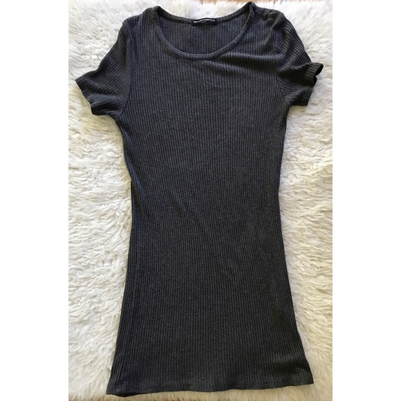EUC Brandy Melville Emily Ribbed Knit Shirt Dress - Picture 3 of 6